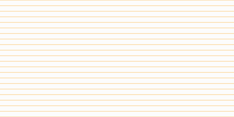 #fdfdfd (75%), #fcd393 horizontal lines, two pixels wide, seventeen pixels apart