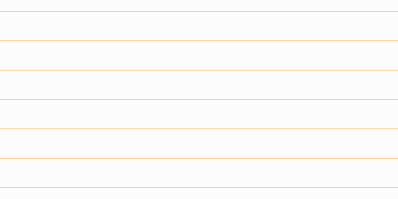 #fdfdfd (75%), #fcd393 horizontal lines, two pixels wide, fifty-seven pixels apart