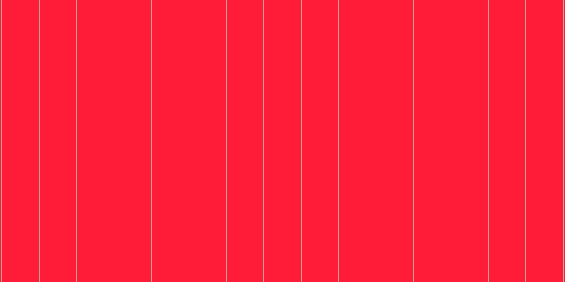 #fe1c38, #caa393 vertical lines, one pixels wide, fifty-two pixels apart