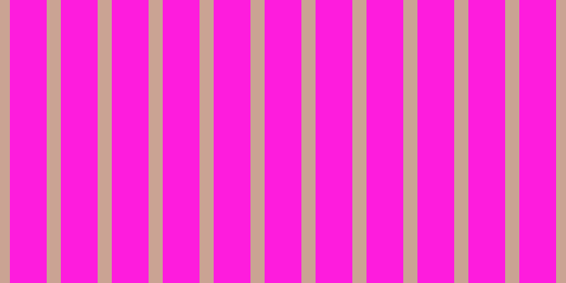 #fe1cdd, #caa393 vertical lines, twenty pixels wide, fifty-two pixels apart