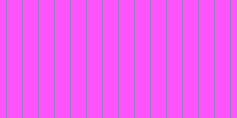 #fe1cfe (75%), #46a393 vertical lines, two pixels wide, fifty-two pixels apart