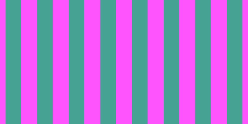 #fe1cfe (75%), #46a393 vertical lines, fifty pixels wide, fifty-two pixels apart