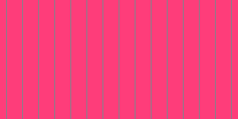 #fe3d7a, #46a393 vertical lines, two pixels wide, fifty-two pixels apart
