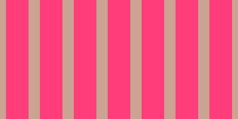 #fe3d7a, #caa393 vertical lines, thirty-eight pixels wide, seventy-six pixels apart