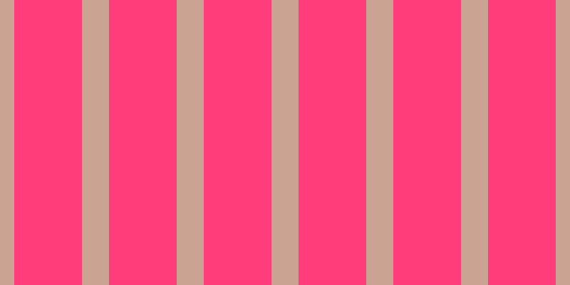 #fe3d7a, #caa393 vertical lines, thirty-eight pixels wide, ninety-five pixels apart