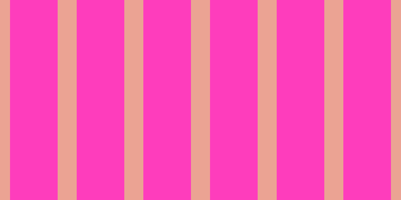 #fe3dbc, #eba393 vertical lines, thirty-eight pixels wide, ninety-five pixels apart