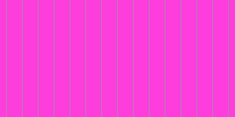 #fe3ddd, #88a393 vertical lines, two pixels wide, fifty-two pixels apart