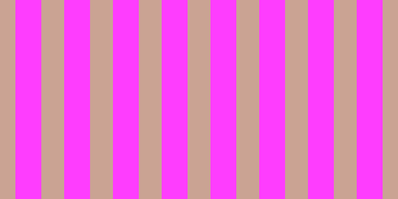 #fe3dfe, #caa393 vertical lines, forty-six pixels wide, fifty-two pixels apart