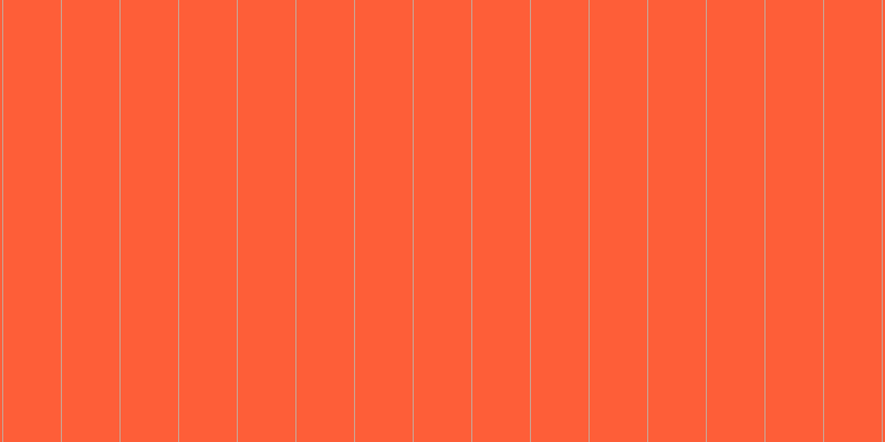 #fe5e38, #caa393 vertical lines, one pixels wide, fifty-two pixels apart