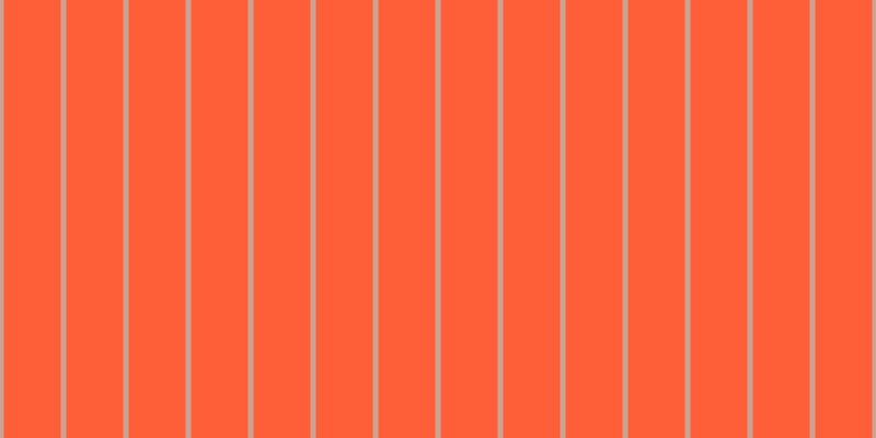 #fe5e38, #caa393 vertical lines, five pixels wide, fifty-two pixels apart