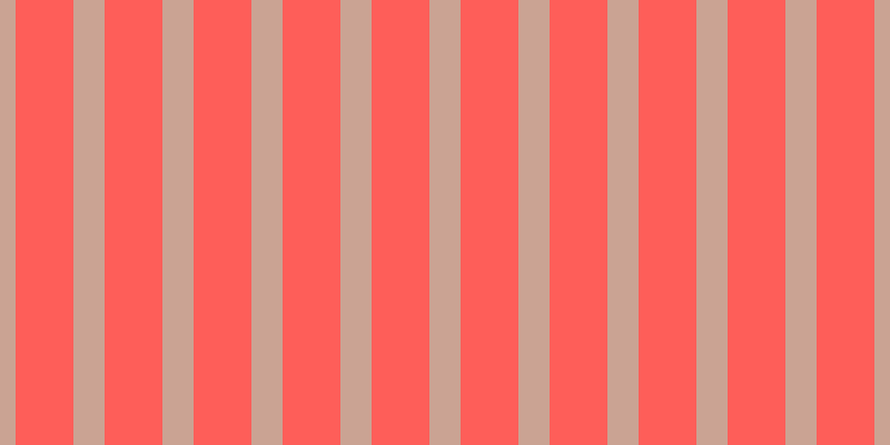 #fe5e59, #caa393 vertical lines, twenty-eight pixels wide, fifty-two pixels apart
