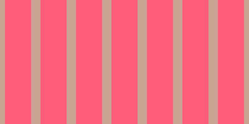 #fe5e7a, #caa393 vertical lines, thirty pixels wide, eighty-four pixels apart