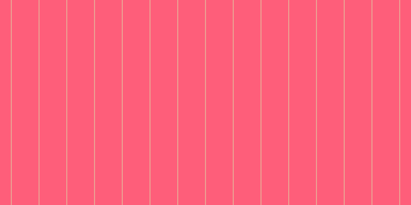 #fe5e7a, #eba393 vertical lines, two pixels wide, fifty-two pixels apart