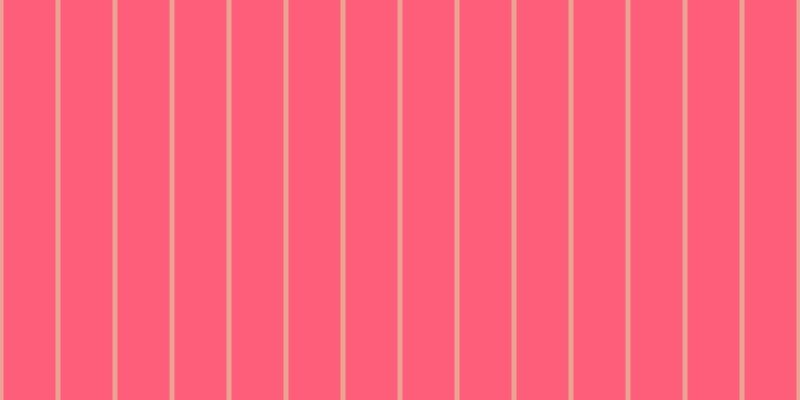 #fe5e7a, #eba393 vertical lines, five pixels wide, fifty-two pixels apart