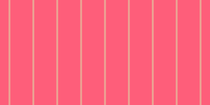 #fe5e7a, #eba393 vertical lines, seven pixels wide, eighty-four pixels apart