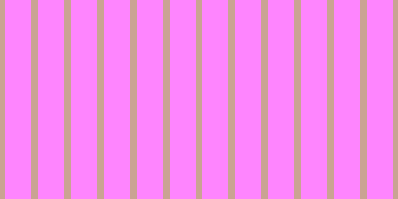 #fe5efe (75%), #caa393 vertical lines, fourteen pixels wide, fifty-two pixels apart
