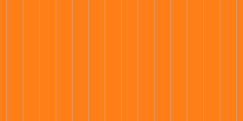 #fe7f17, #caa393 vertical lines, two pixels wide, fifty-two pixels apart