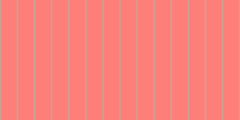 #fe7f7a, #caa393 vertical lines, five pixels wide, fifty-two pixels apart