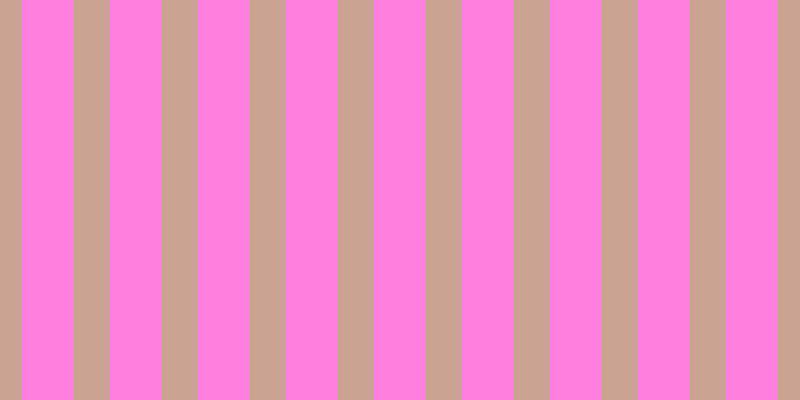 #fe7fdd, #caa393 vertical lines, thirty-six pixels wide, fifty-two pixels apart