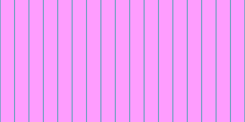 #fe7ffe (75%), #04a393 vertical lines, two pixels wide, forty-five pixels apart