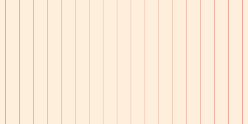 #fee2bc (50%), #eba393 vertical lines, two pixels wide, forty-three pixels apart