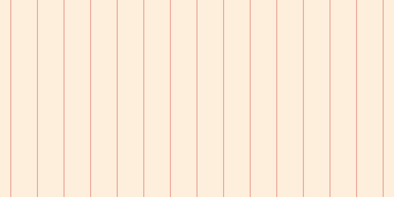 #fee2bc (50%), #eba393 vertical lines, two pixels wide, fifty-two pixels apart
