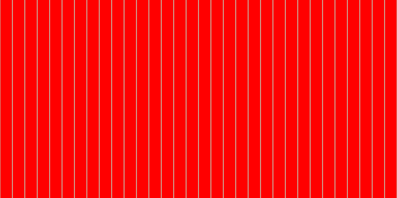 Red, #caa393 vertical lines, two pixels wide, twenty-three pixels apart