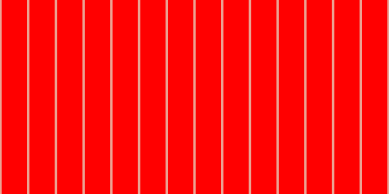Red, #eba393 vertical lines, five pixels wide, fifty-two pixels apart