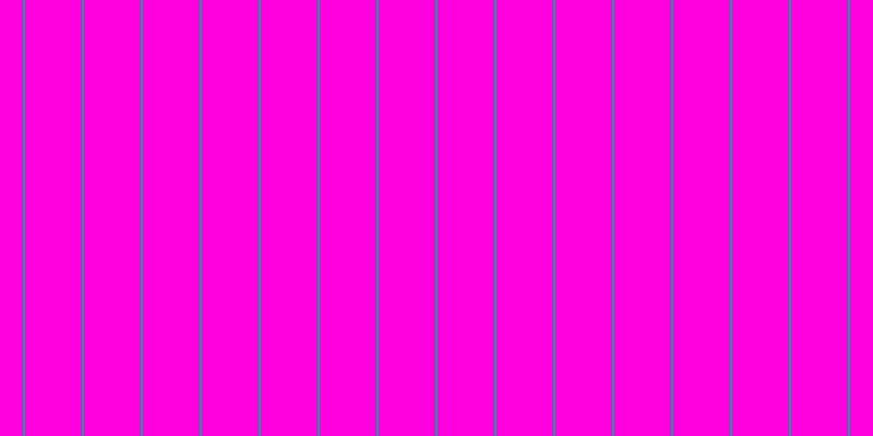 #ff00de, #04a393 vertical lines, two pixels wide, fifty-two pixels apart