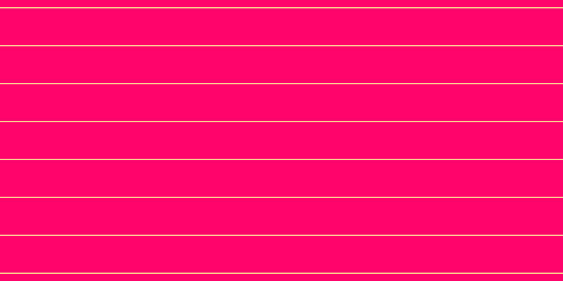 #ff046a, #fcd393 horizontal lines, two pixels wide, fifty-two pixels apart