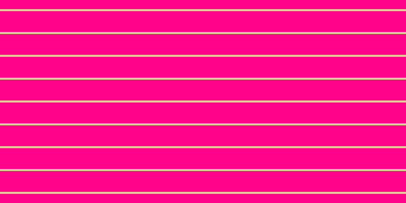 #ff048b, #dbd393 horizontal lines, four pixels wide, forty-one pixels apart