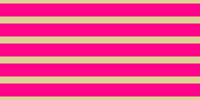 #ff048b, #dbd393 horizontal lines, twenty-eight pixels wide, fifty-two pixels apart