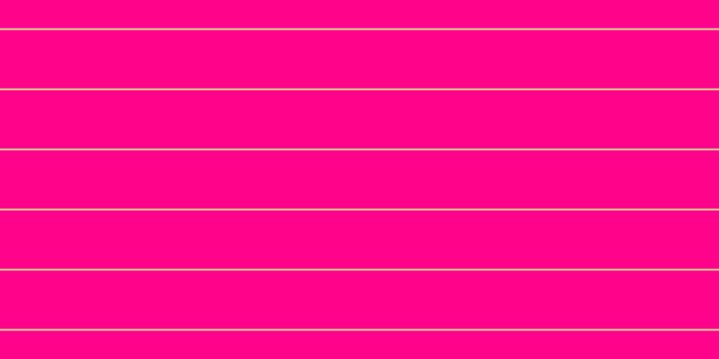 #ff048b, #dbd393 horizontal lines, two pixels wide, sixty-five pixels apart