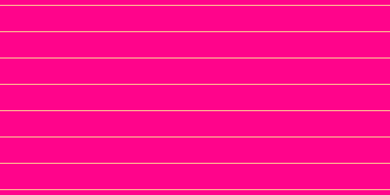 #ff048b, #fcd393 horizontal lines, two pixels wide, fifty-two pixels apart