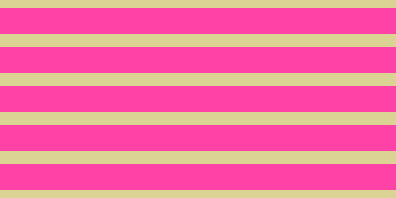 #ff048b (75%), #dbd393 horizontal lines, twenty-seven pixels wide, fifty-two pixels apart