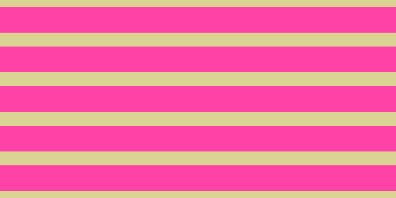 #ff048b (75%), #dbd393 horizontal lines, twenty-eight pixels wide, fifty-two pixels apart
