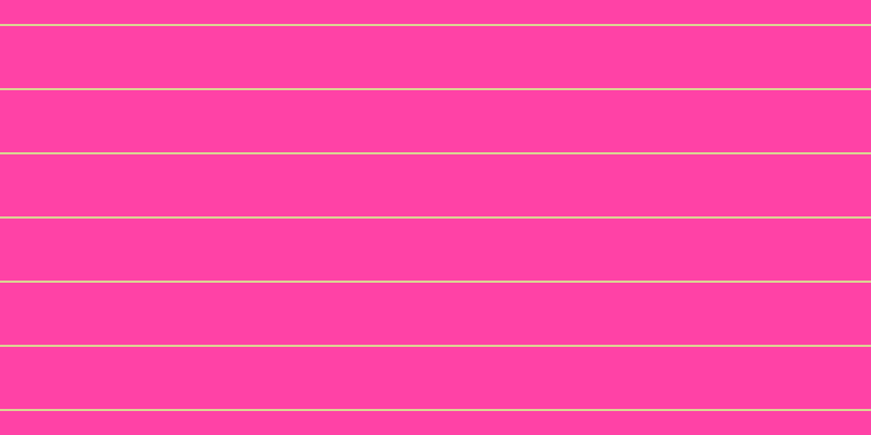 #ff048b (75%), #dbd393 horizontal lines, two pixels wide, fifty-seven pixels apart