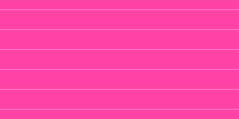 #ff048b (75%), #dbd393 horizontal lines, two pixels wide, sixty-five pixels apart