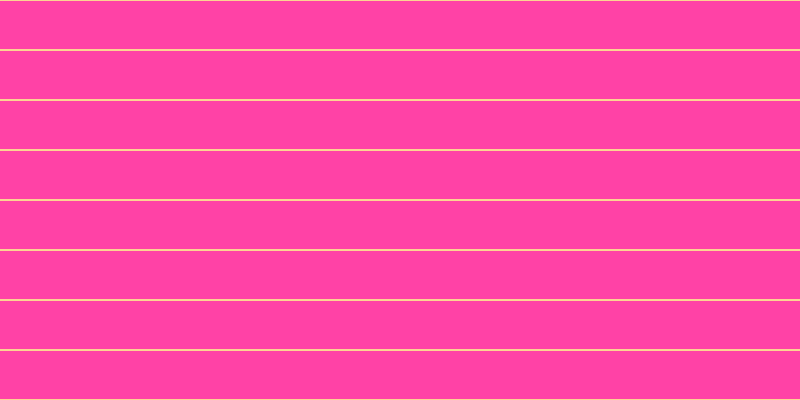 #ff048b (75%), #fcd393 horizontal lines, two pixels wide, forty-eight pixels apart