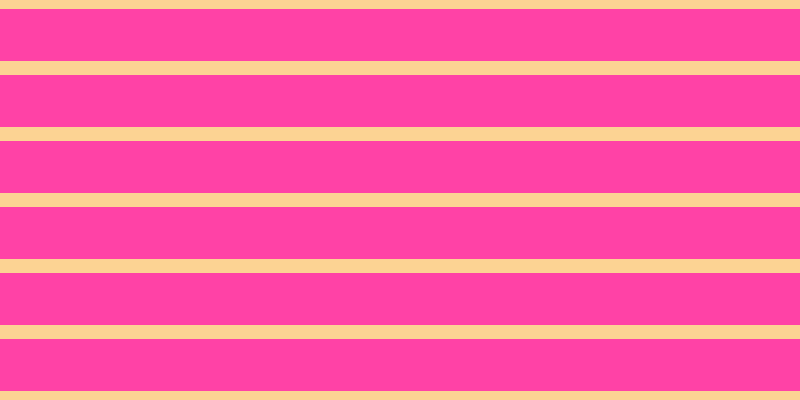 #ff048b (75%), #fcd393 horizontal lines, fourteen pixels wide, fifty-two pixels apart