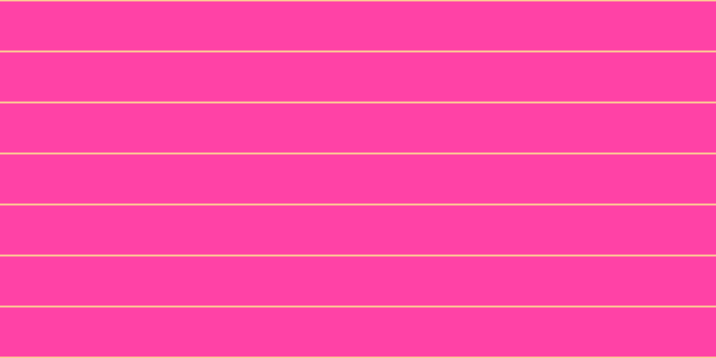 #ff048b (75%), #fcd393 horizontal lines, two pixels wide, fifty-five pixels apart