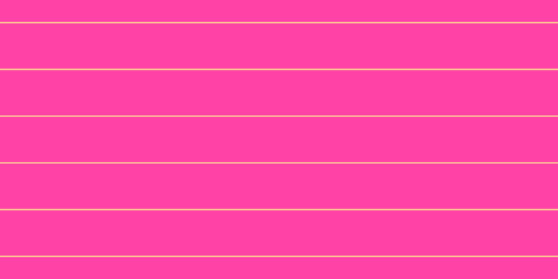 #ff048b (75%), #fcd393 horizontal lines, two pixels wide, sixty-five pixels apart