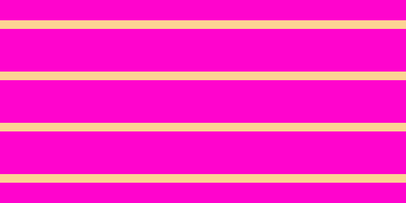 #ff04cd, #fcd393 horizontal lines, seventeen pixels wide, eighty-four pixels apart