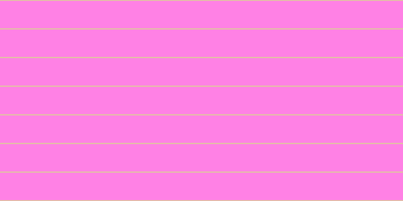 #ff04cd (50%), #dbd393 horizontal lines, two pixels wide, fifty-five pixels apart