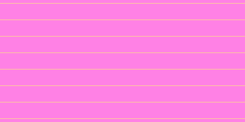 #ff04cd (50%), #fcd393 horizontal lines, two pixels wide, fifty-two pixels apart