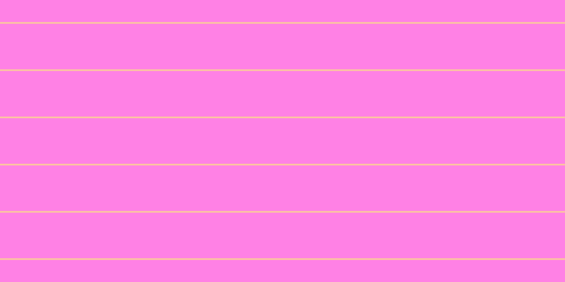 #ff04cd (50%), #fcd393 horizontal lines, two pixels wide, sixty-five pixels apart