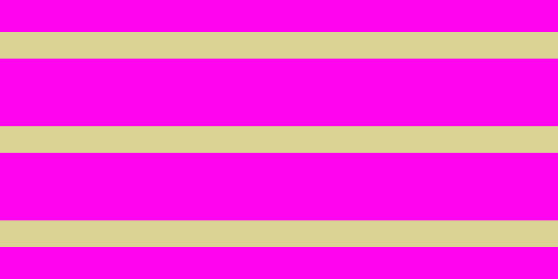 #ff04ee, #dbd393 horizontal lines, thirty-eight pixels wide, ninety-seven pixels apart