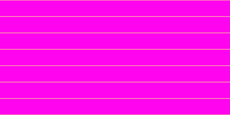 #ff04ee, #fcd393 horizontal lines, two pixels wide, fifty-five pixels apart