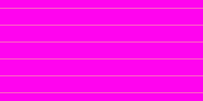 #ff04ee, #fcd393 horizontal lines, two pixels wide, sixty-five pixels apart