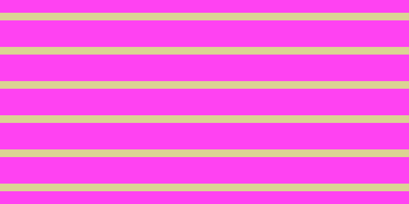 #ff04ee (75%), #dbd393 horizontal lines, fifteen pixels wide, fifty-two pixels apart